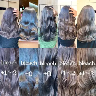 セミロング カラー 顔まわりの神様✨ 透明感カラー藤嶋秀幸のヘアスタイル