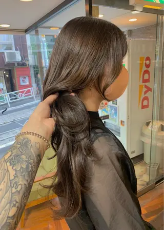 ロング カラー 矢野 晃平のヘアスタイル