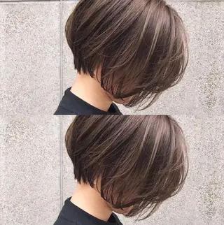 ショート カラー ヘアアレンジ ブリーチダブルカラー 元町三宮/三ノ宮のヘアスタイル