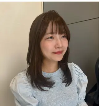セミロング 八村 一花のヘアスタイル