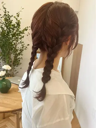 ミディアム カラー ヘアアレンジ 西山 紗耶香🪽 透明感カラー/ボブのヘアスタイル