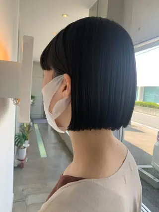 ミディアム おせ ちさとのヘアスタイル