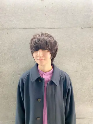 ショート カラー パーマ 原宿アンリ 山下卓也のヘアスタイル
