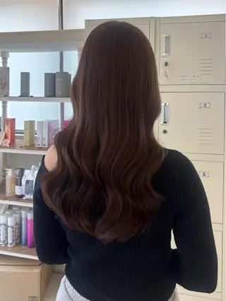 ロング カラー にゅーかわいいヘア♡ おがわゆいり౨ৎのヘアスタイル