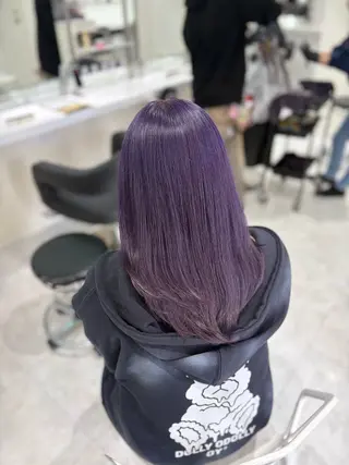 セミロング カラー 🤍ྀི透ける寒色 Cocoa🤍ྀིのヘアスタイル