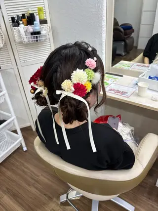 セミロング GLOSS 心斎橋 山上のヘアスタイル