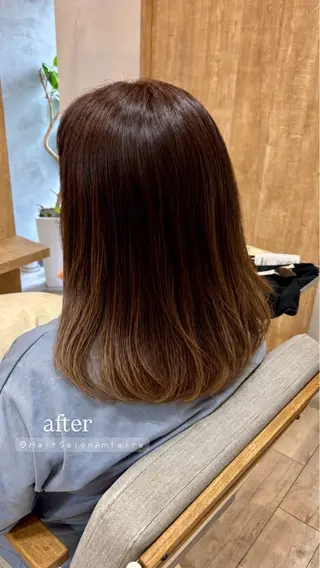 セミロング shimizu .のヘアスタイル