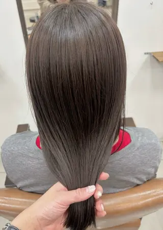 ミディアム カラー 頭皮×髪質改善 透明感カラー💎中村のヘアスタイル