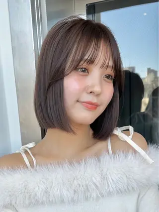 ショート カラー 🌟透明感カラー× 小顔カット いっせいのヘアスタイル