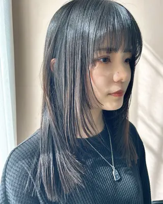 ロング hubhair レイヤー/透明感のヘアスタイル