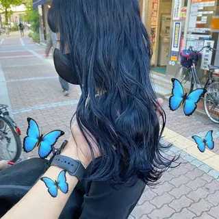 セミロング カラー 色落ちまで可愛い🧚 心斎橋hikaruのヘアスタイル