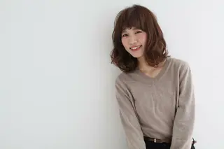 パーマ 髪質改善&縮毛矯正へ アデザインピーチ入谷のヘアスタイル