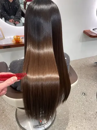 ロング 美髪矯正🪞髪質改善 KURIHARAのヘアスタイル