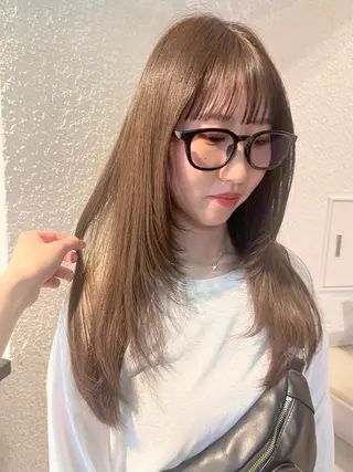 セミロング 盛れる透けカラー🎀 似合わせ/uiのヘアスタイル