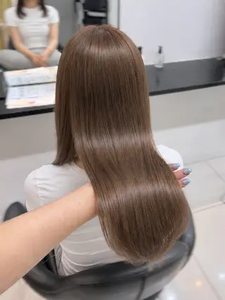 ロング カラー ブリーチなしWカラー /アレンジ/ユウミのヘアスタイル