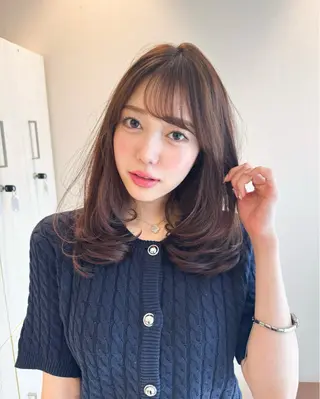 セミロング カラー ✂️似合わせの魔術師 石田一樹✂️のヘアスタイル