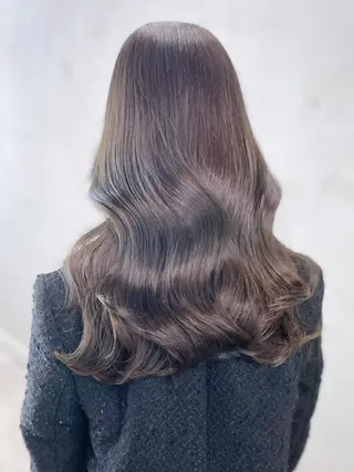 セミロング カラー パーマ ヘアアレンジ ITbyALBUM 中野店のヘアスタイル