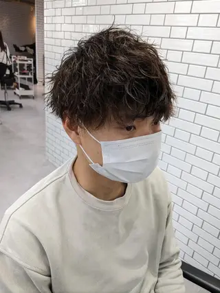 パーマ メンズ 艶髪/髪質改善 塩屋公一朗のヘアスタイル