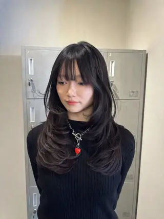 セミロング 透明感カラー/レイ ヤーカット/KaHoのヘアスタイル