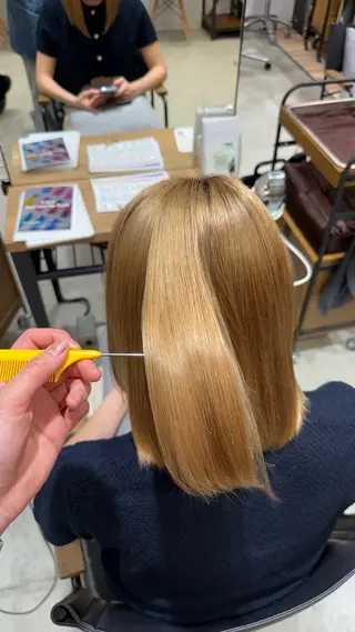 ミディアム 縮毛矯正 /にいな☘️のヘアスタイル