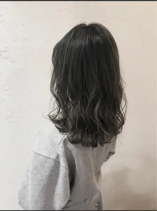 ミディアム カラー 縮毛矯正×髪質改善 小笠原大樹のヘアスタイル