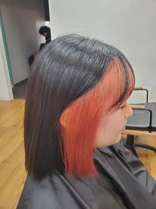ミディアム カラー 近森 美帆[モーラ高石店]のヘアスタイル