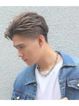 カラー メンズ 日置 結人のヘアスタイル