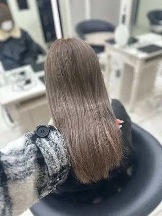 セミロング カラー 艶髪／ブリーチ🌟 銀座/HARUKAのヘアスタイル