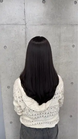 ロング カラー パーマ ヘアアレンジ メンズ 赤み消し艶カラー/美 髪☘️Reika☘️のヘアスタイル
