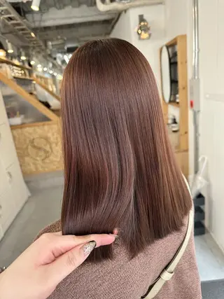 カラー ボブ/艶カラー ✨SUKURI 玉造のヘアスタイル