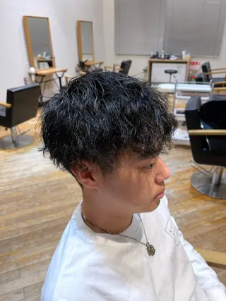 ショート パーマ 佐藤 海璃のヘアスタイル