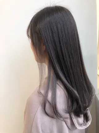 セミロング カラー 【透明感、艶髪】西村 有司のヘアスタイル