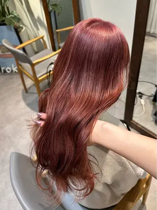 ロング カラー HANAME 原宿美容室のヘアスタイル