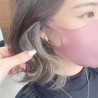 ミディアム レイヤー/艶髪カラー 森本くるみのヘアスタイル