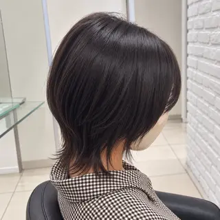 ミディアム 【盛れウルフ/ レイヤー】🖤ゆまののヘアスタイル