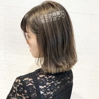 ショート カラー 似合わせ/レイヤー /ボブ/新谷のヘアスタイル