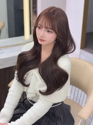 ロング カラー 古川 美羽のヘアスタイル