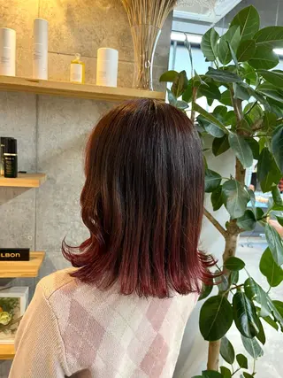 ミディアム カラー ハイトーンカラ ー/小川のヘアスタイル