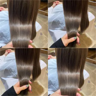 カラー 🩵盛れる顔周り/ 艶カラーemi🩵のヘアスタイル