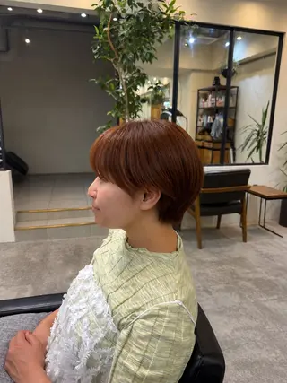 ショート カラー 川口開世 cutのヘアスタイル