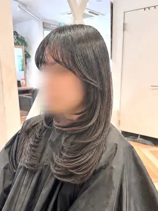 セミロング ✨長岡市韓国レイヤー /髪質改善/山下竣介のヘアスタイル