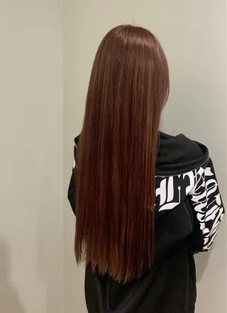 ロング カラー 山崎 美羽のヘアスタイル