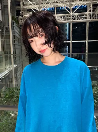 ショート カラー パーマ mai / linoah˚✧のヘアスタイル