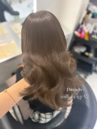 ロング レイヤー/ハイトーン 🤍reina🤍のヘアスタイル