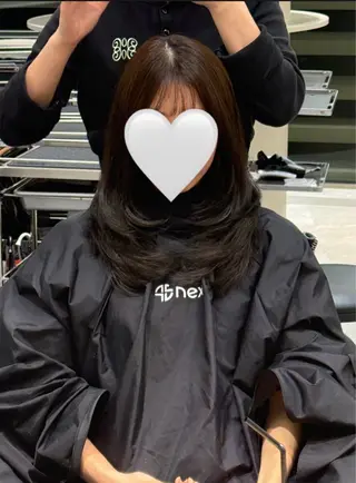 ミディアム 透明感カラー/ 表参道/こはるのヘアスタイル