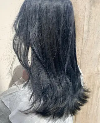 セミロング カラー ヘアアレンジ 憧れの艶ハイトーンへ 🌙サイダサキのヘアスタイル