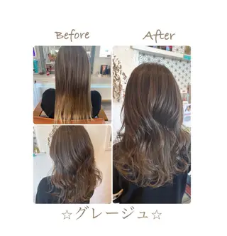 セミロング カラー パーマ ヘアアレンジ メンズ ネイル 豊橋美容院 ソンリエのヘアスタイル