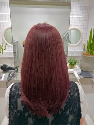 セミロング ふうか🧸 カラー2500円🎀のヘアスタイル