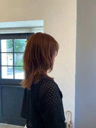 ミディアム 吉富 博美のヘアスタイル