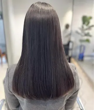 セミロング カラー パーマ ヘアアレンジ 透明感カラー✂︎ /縮毛矯正/YUKAのヘアスタイル